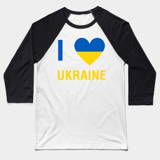 I Love Ukraine Baseball T-Shirt